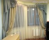 Шторы из двух тканей с ламбрекеном